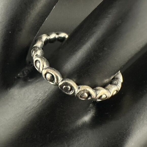 Pandora Round Circle Sterling Silver Ring 925 ALE Size 7 3/4" - Picture 2 of 5